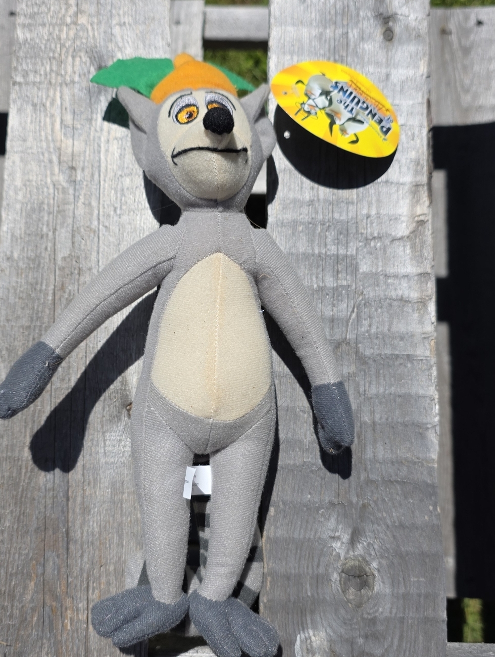 RARE Dreamworks Madagascar - King Julien - Plush Stuffed Toy 12” NWT